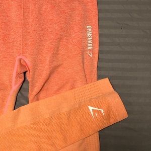 Gymshark Pink/Coral Ombré Seamless Leggings